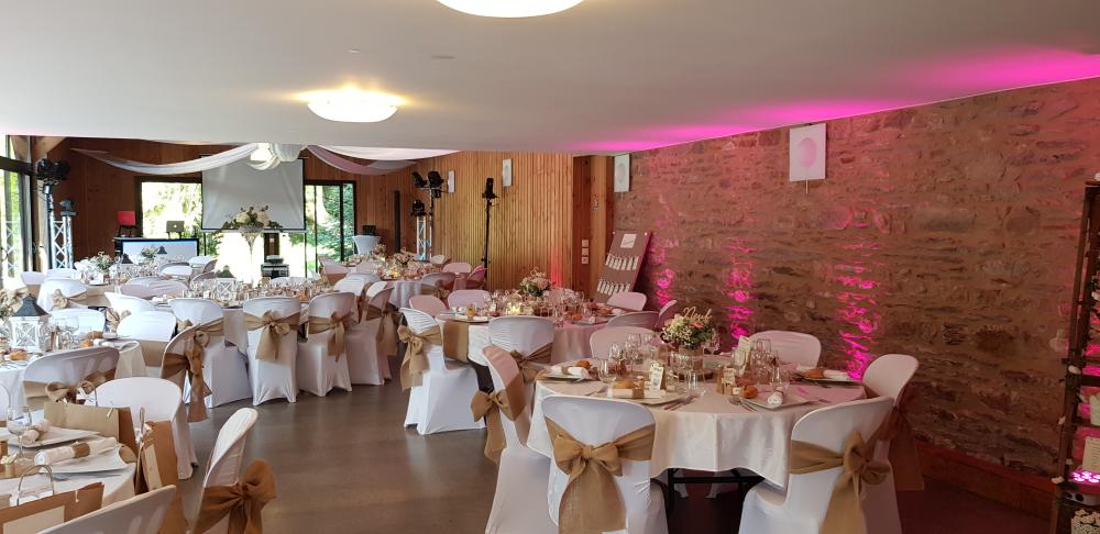 Mise en place tables mariage